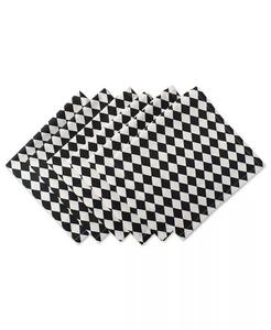 Салфетка с принтом Harelquin, набор из 6 шт Design Imports, белый