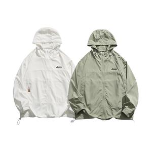 Jeep Сверхлегкая дышащая быстросохнущая одежда с защитой от ультрафиолета для активного отдыха унисекс, Porcelain White+Matcha Green (2 Pack)