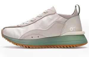 Кроссовки Lifestyle унисекс с низким верхом белого цвета с фруктово-зеленым оттенком Fajo