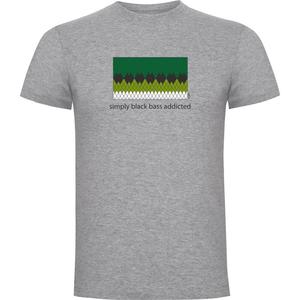 Футболка Kruskis Simply Black Bass Addicted, серый