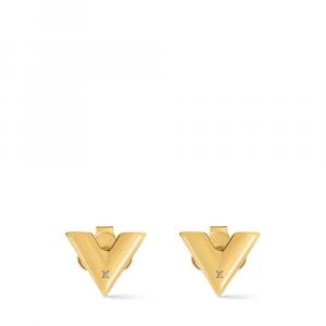 Серьги-гвоздики Essential V Louis Vuitton, золотой