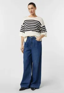 Футболка-Пуловер с принтом Comma, Creme