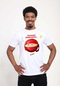 Футболка с принтом BABYBEL THIS MIGHT SOUND CHEESY Henry Tiger, белый