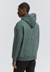 Худи TOM TAILOR DENIM Hoodie, Washed Jasper Green/Light Green