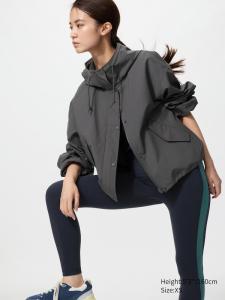 Ультраэластичные активные леггинсы с полосами (укороченные) Uniqlo, 69 navy