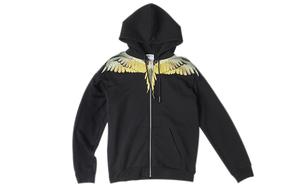 Толстовка с молнией wings Marcelo Burlon, черный