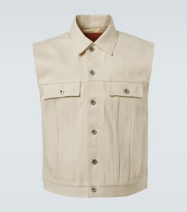 Джинсовый жилет DRKSHDW Rick Owens, Natural