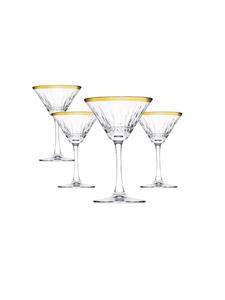 Бокал для мартини, коктейльный бокал, 220 мл, 4 шт., черный Pasabahce