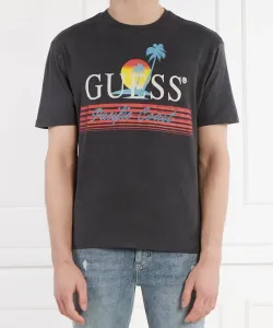 Футболка Classic fit Guess Jeans, серый