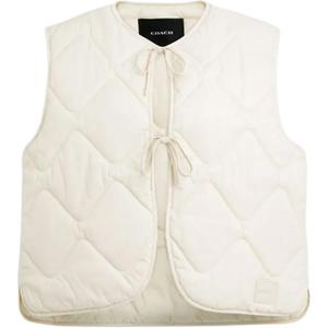 COACH Женская белая жилетка, White