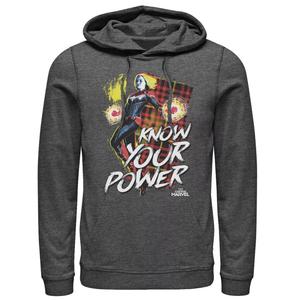 Мужская толстовка с рисунком Captain Know Your Power Marvel