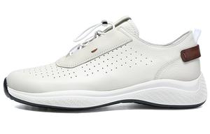 Satchi Легкие, дышащие, амортизирующие, нескользящие, низкие повседневные туфли, белые, мужские, 4 см