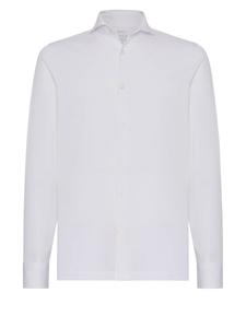 Рубашка Boggi Milano Slim fit Button Up Filo Di Scozia, белый