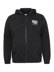 Толстовка с капюшоном на молнии BLEND Zip-Up Hoodie, черный