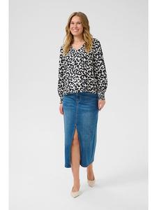 Блузка Алиса в черно-белом цвете Kaffe