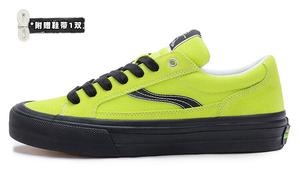 Кроссовки oddCIRKUS Astley Neon Skateboarding Shoes Unisex Low-top Yellow/black, цвет Lemon