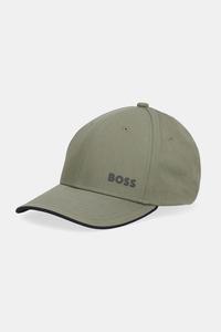 Хлопковая бейсболка cap-bold BOSS Green, зеленый