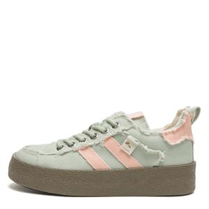 Амортизирующие износостойкие низкие кеды для скейтбординга Women's Far waves, зеленый