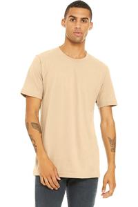 Футболка унисекс для взрослых из джерси Bella + Canvas с короткими рукавами, цвет soft cream