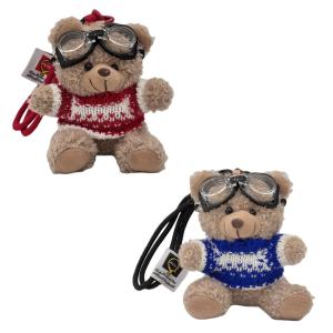 Плюшевый кулон Pilot Bear Dolls высотой 11 см ROUERXIONG, синий