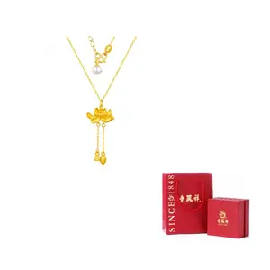 Lao Feng Xiang Серебряное колье S925 для женщин