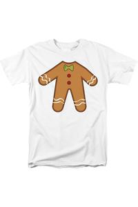 Футболка унисекс для взрослых с рождественским пряничным человечком Gildan, белый