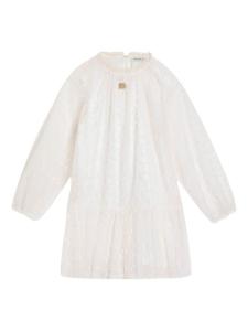 Dolce & Gabbana Kids платье с логотипом GD, белый