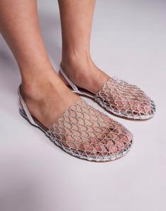 Туфли Simmi London Avianna в сетку серебристого цвета SIMMI Shoes