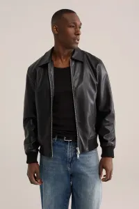 Куртка из искусственной кожи We Fashion, Black