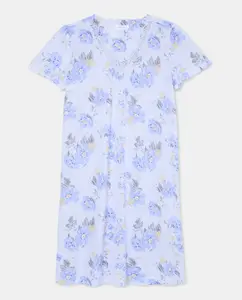 Ночная сорочка с цветочным принтом Énfasis, синий