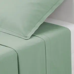 Простыня из хлопка - цвет морской волны 240x290 см - Atmosphera créateur d'interieur ATMOSPHERA CREATEUR D’INTERIEUR