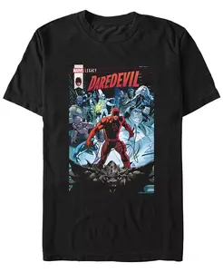 Мужская футболка с коротким рукавом Daredevil Comic Fifth Sun, черный