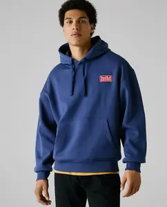 Мужская толстовка с регулируемым капюшоном и принтом на спине Pepe Jeans, синий