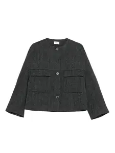 Куртка с застежкой на пуговицы и накладными карманами P.A.R.O.S.H., серый