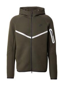 Толстовка с капюшоном на молнии Nike Sportswear TECH FLC, оливковый