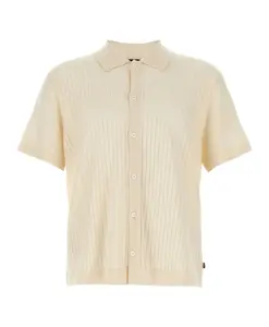 Вязаная рубашка Hugo, белый