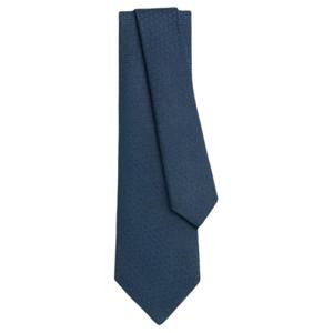 HERMES Мужской шелковый галф морской синий, Light Marine Blue