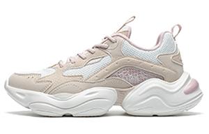 Кроссовки женские толстые низкие цвета слоновая кость/белый парус/светло-розовый Xtep