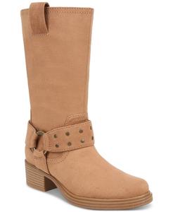 Zodiac Jolie-Moto Ботинки женские коричневые кожаные на молнии до середины икры