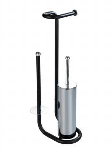 Wenko Аксессуары для туалета 'Universalo' в черном цвете