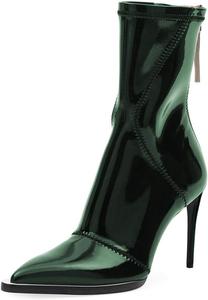 Женские ботильоны FYS с заостренным носком, на высокой шпильке, короткие, модные, для вечеринок и танцев, размеры 4-16 США, Dark Green