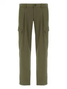 Плиссированные брюки Herno, зеленый