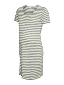 MAMALICIOUS Ночная сорочка 'MLVIOLA' в цвете Grey, Light Grey