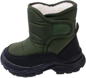 Мальчики Девочки Зимние Ботинки Водонепроницаемые Легкие Теплые Снежные Ботинки С Искусственным Мехом Для Уличного Спорта Противоскользящие Generic, Green