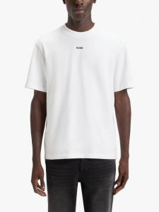 Футболка HUGO Dapolino с круглым вырезом из хлопка HUGO BOSS, White