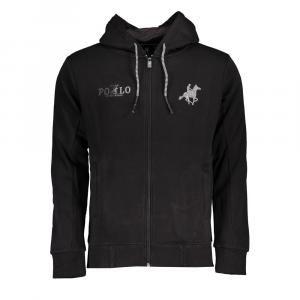 Черный хлопковый свитер U.S. Polo