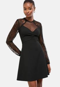 Платье Lipsy HIGH NECK RUCHED MINI, Black