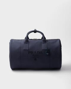 Дорожная сумка из канвы Prada, синий