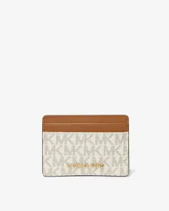 Женский держатель карт Jet Set с логотипом Michael Michael Kors, натуральный