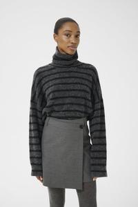 Юбка Gestuz PAULA, Dark Grey Melange/Grey